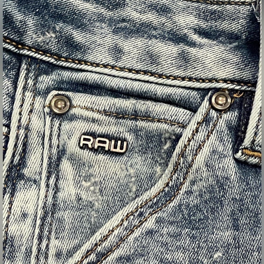 G-Star Raw Light Vintage Destroyed Skinny Women’s Jeans size 25/30 Strechy - Picture 8 of 10